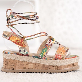 Seastar Tied Fashion Wedges multicolored 2