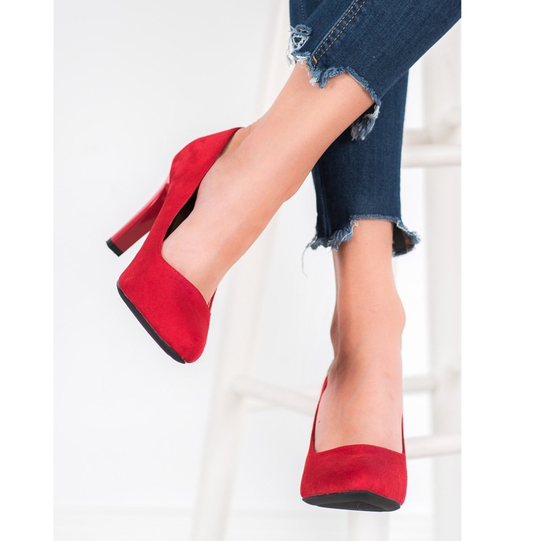 J. Star Elegant pumps red 1