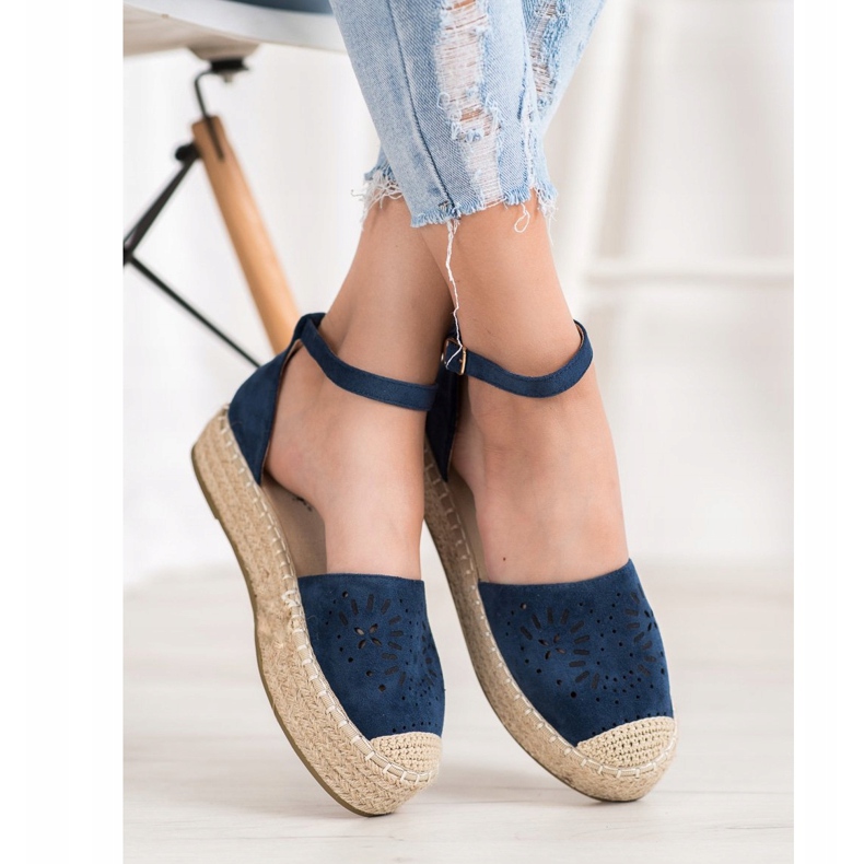 Seastar Openwork Espadrilles On The Platform blue 1
