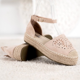 Seastar Openwork Espadrilles On The Platform beige 1