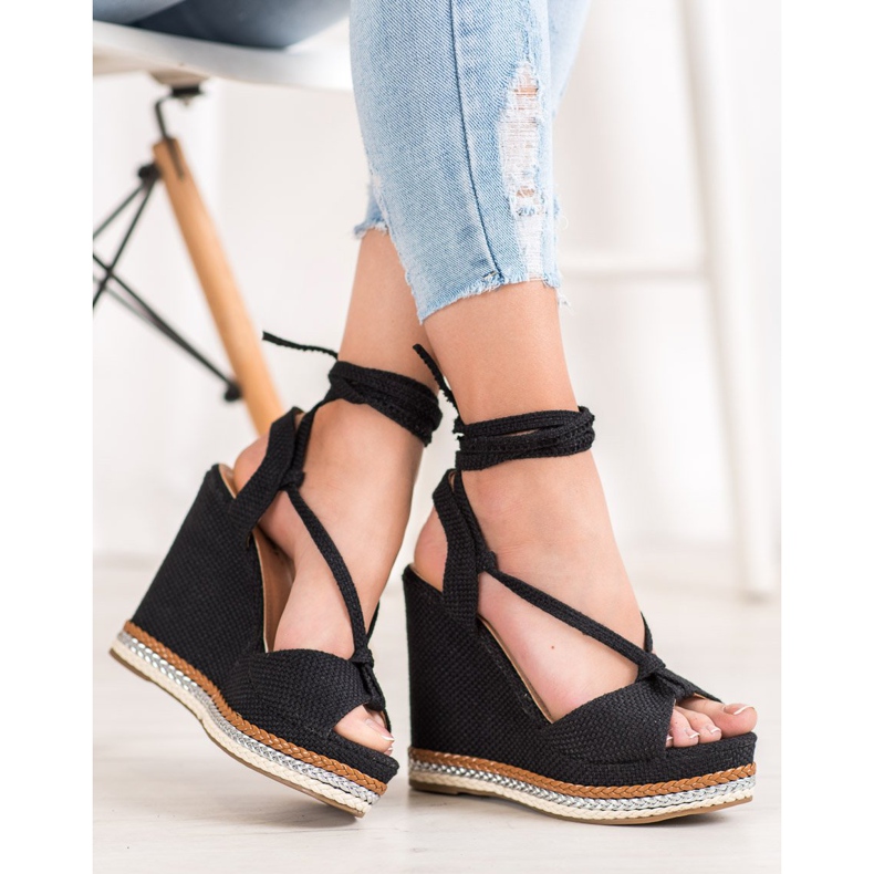 Seastar High Wedges With Binding black 2