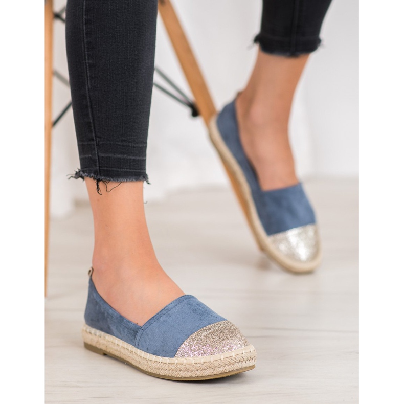 Seastar Espadrilles With Glitter blue 1