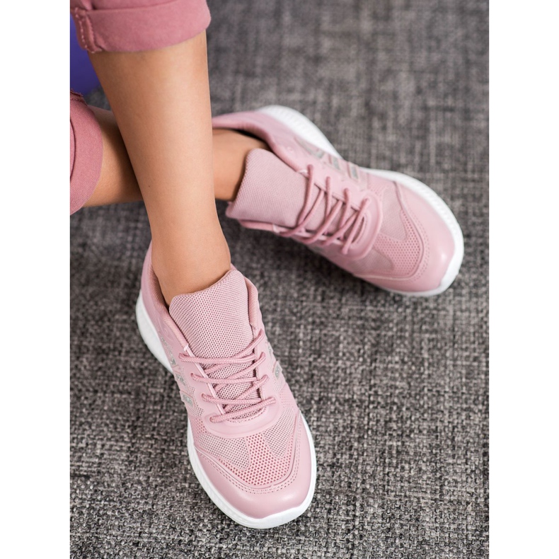 SHELOVET Comfortable Shoes With Mesh pink 1