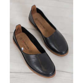 Leather Slip On VINCEZA shoes black 1