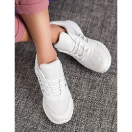 SHELOVET Comfortable Shoes With Mesh white grey 1