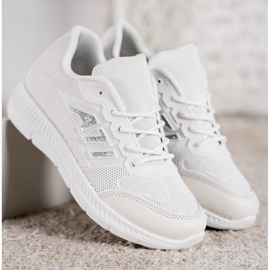 SHELOVET Comfortable Shoes With Mesh white grey 2