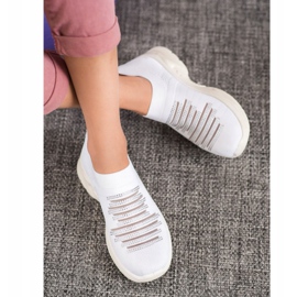 MCKEYLOR Slip-On Sneakers white grey 1