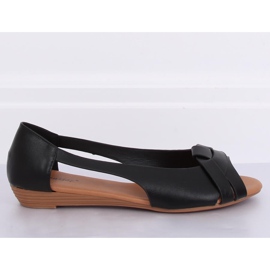 Black cut ballerinas CC221P Black 2