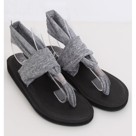 Gray Sandals, cotton, gray DD81P Gray grey 1