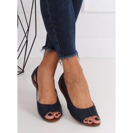 Open shoes navy blue NH-23P DK.BLUE 2