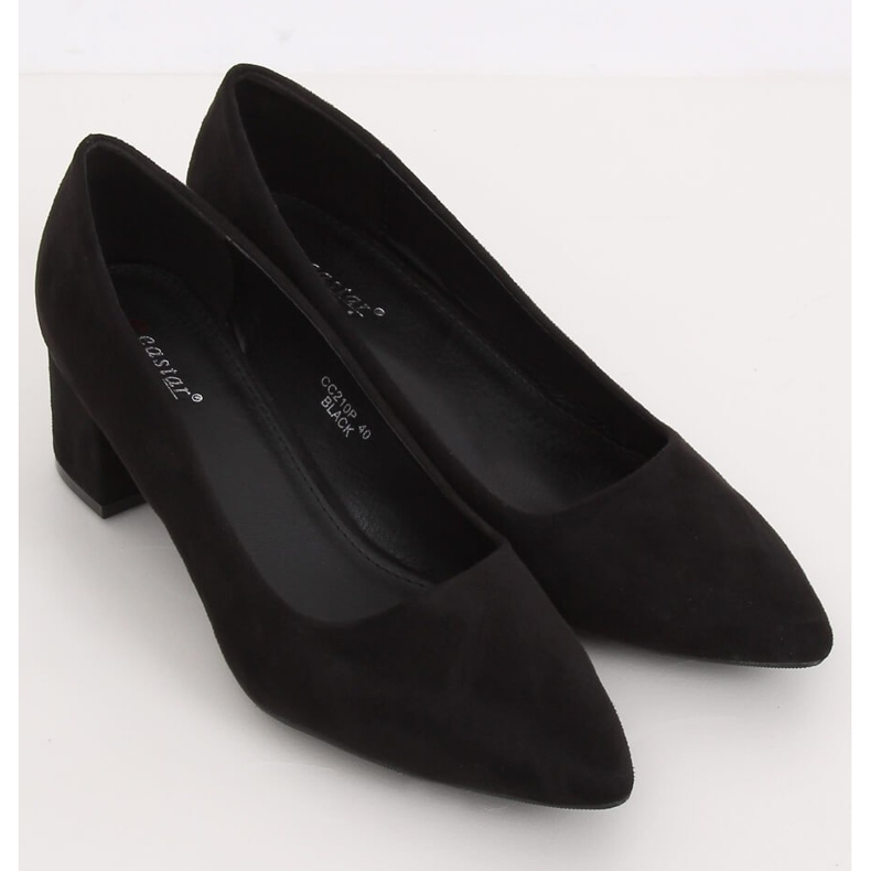 Black Pumps low heels black CC210P Black 1