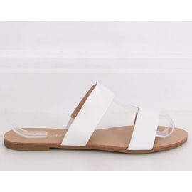 Simple white slippers S060074 White 2