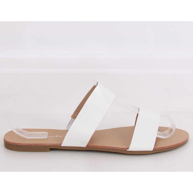 Simple white slippers S060074 White 2