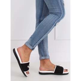 Black women's black slippers G-338 Black 2