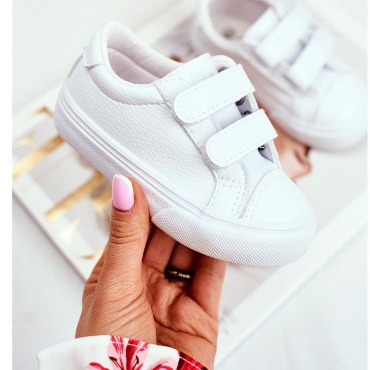 Apawwa Children's Sneakers White Pergomo Velcro 1