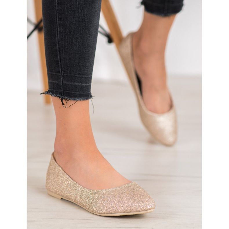 Seastar Glitter ballerinas golden 2