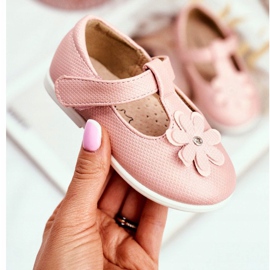 Apawwa Children's ballerinas on Velcro Flower Pink Anthrela 2