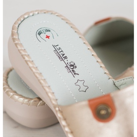 J. Star Casual Eco Leather Slippers golden 1
