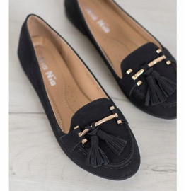 Nio Nio Elegant Loafers With Fringes black 2