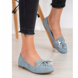 Nio Nio Elegant Loafers With Fringes blue 2