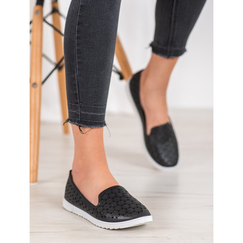 Renda Comfortable Openwork Lords black 1