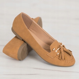 Nio Nio Elegant Loafers With Fringes brown 1