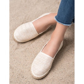 SHELOVET Braided Beige Espadrilles 1
