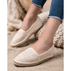 SHELOVET Braided Beige Espadrilles 2