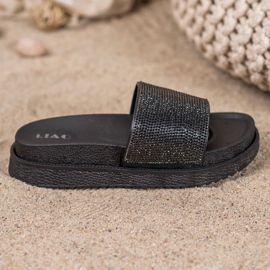 SHELOVET Slippers On A High Platform black 2