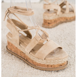 Seastar Tied Fashion Wedges brown 2
