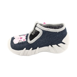 Befado children's shoes 110P378 navy blue pink grey multicolored 1