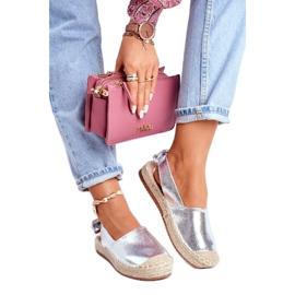 FRJ Women's Silver Contour Espadrilles grey 2