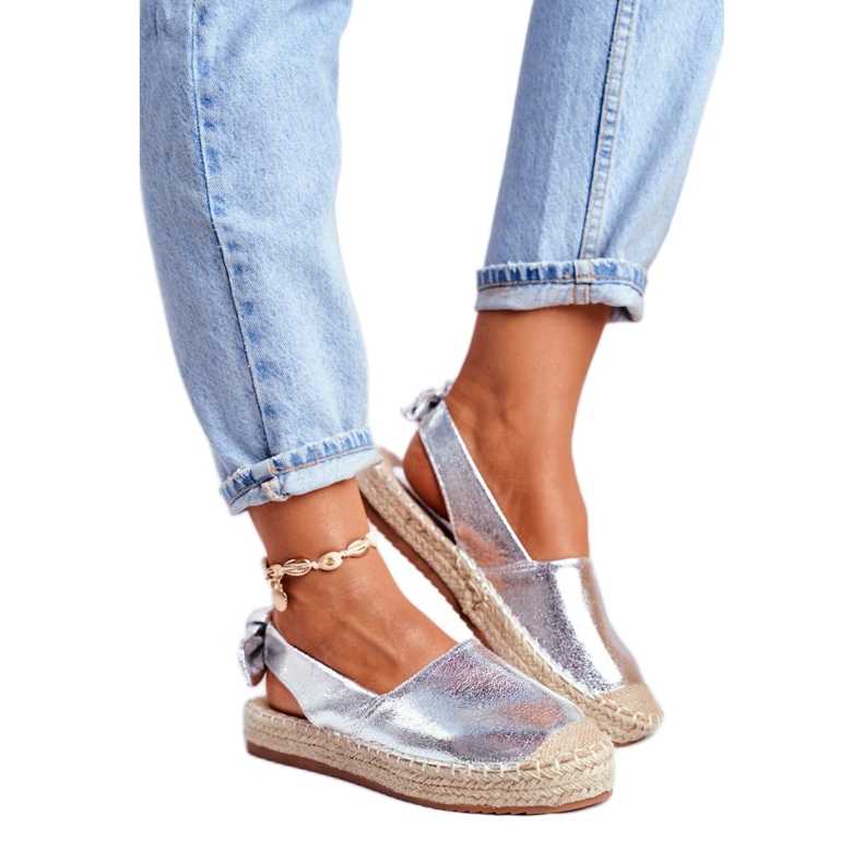 FRJ Women's Silver Contour Espadrilles grey 1