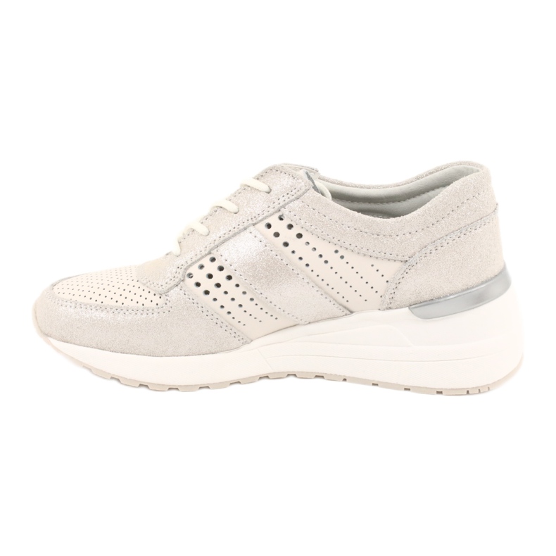 Jezzi Comfortable sports shoes on the wedge heel 20PB08-1641 beige 1