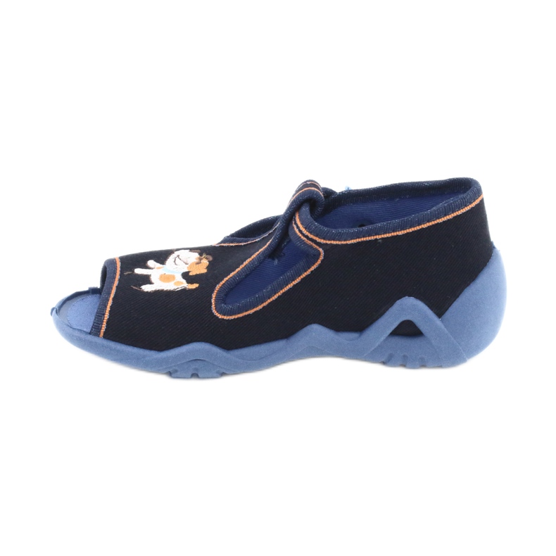 Befado children's shoes 217P105 navy blue orange 1