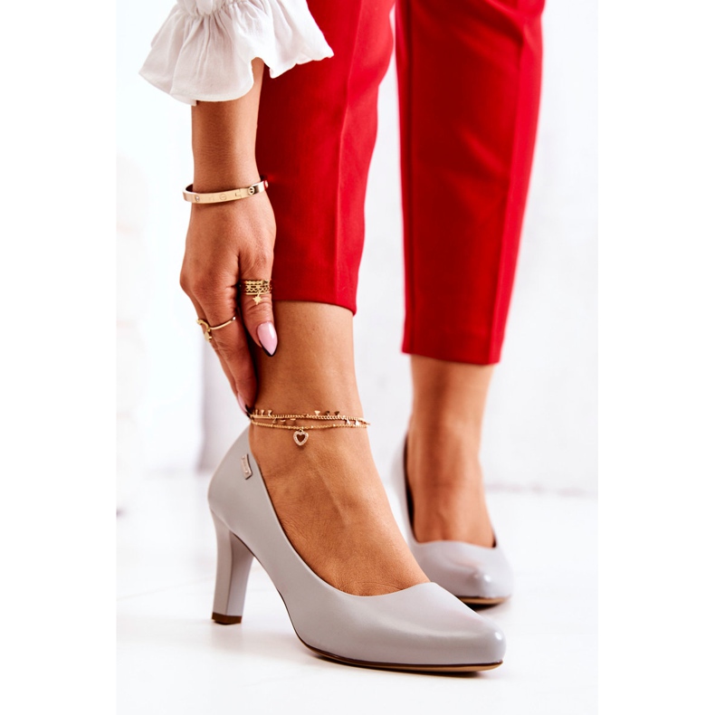 Women's Pumps Sergio Leone Matte Gray Orsola grey 1