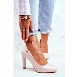 Women's Pumps Pearl On a Heel Sergio Leone Powder Pink Campbell 1