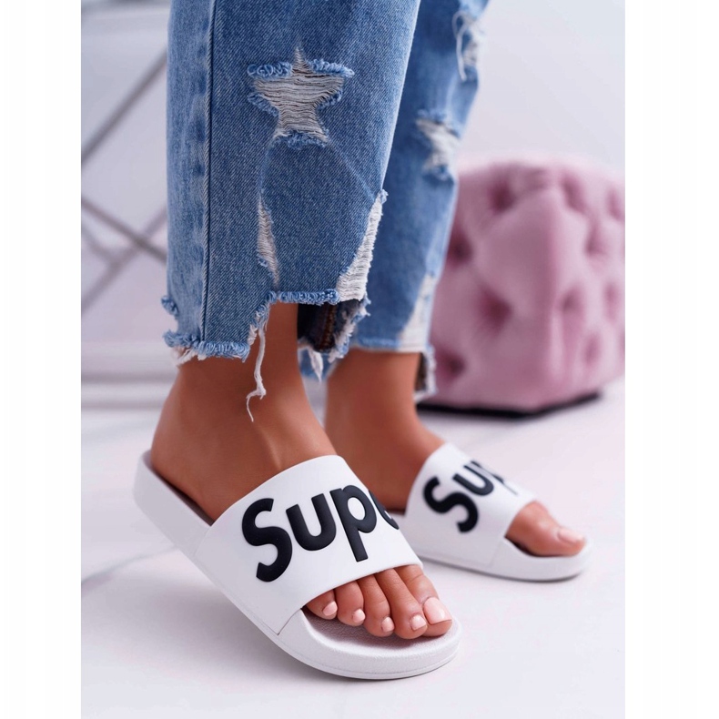 PS1 Women's White Slippers Super Losaria 1 PS1 Women's White Slippers Super Losaria 1