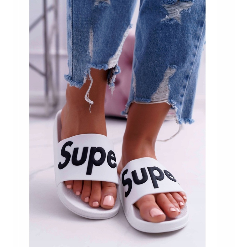 PS1 Women's White Slippers Super Losaria 2 PS1 Women's White Slippers Super Losaria 2