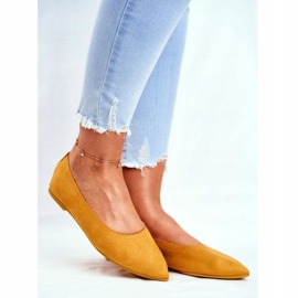 PS1 Women's Eco-Suede Ballerinas Yellow Bellissima 1