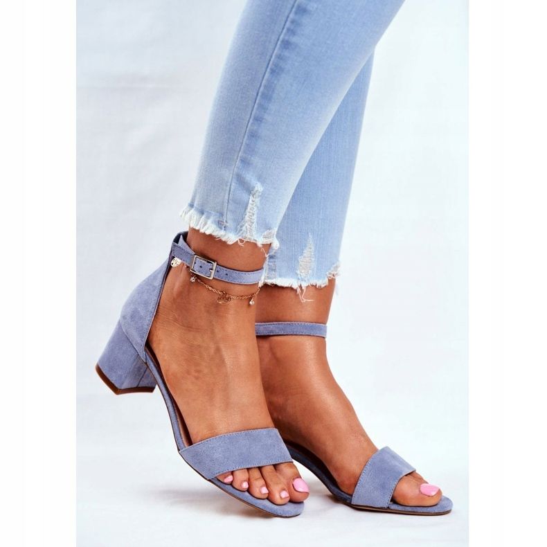 Women's Sandals Eco-Suede Sergio Leone Blue SK839 1