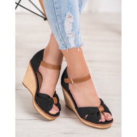 SHELOVET High-heeled sandals black 2
