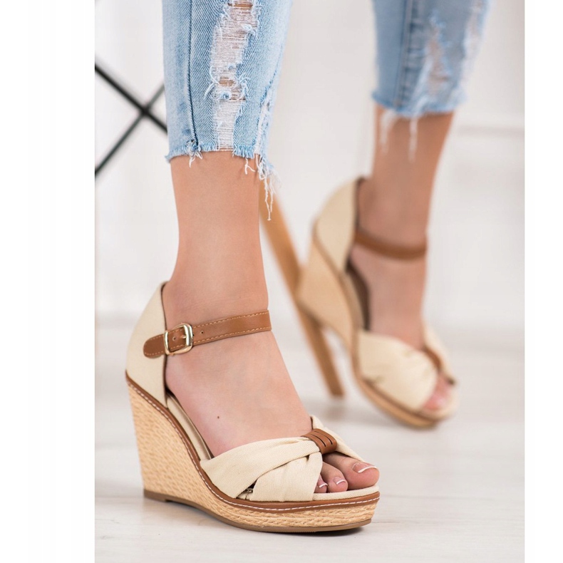 SHELOVET High-heeled sandals brown 1 SHELOVET High-heeled sandals brown 1