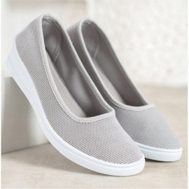 SHELOVET Gray Casual Ballerinas grey 1 SHELOVET Gray Casual Ballerinas grey 1