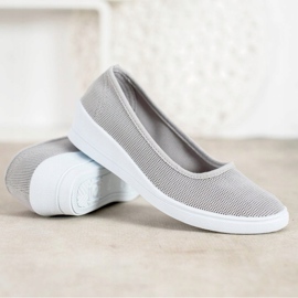 SHELOVET Gray Casual Ballerinas grey 2 SHELOVET Gray Casual Ballerinas grey 2