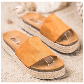 SHELOVET Espadrilles Slippers With Glitter brown 1 SHELOVET Espadrilles Slippers With Glitter brown 1