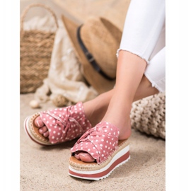 SHELOVET Slippers On A High Platform pink 1