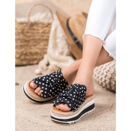 SHELOVET Slippers On A High Platform black 2