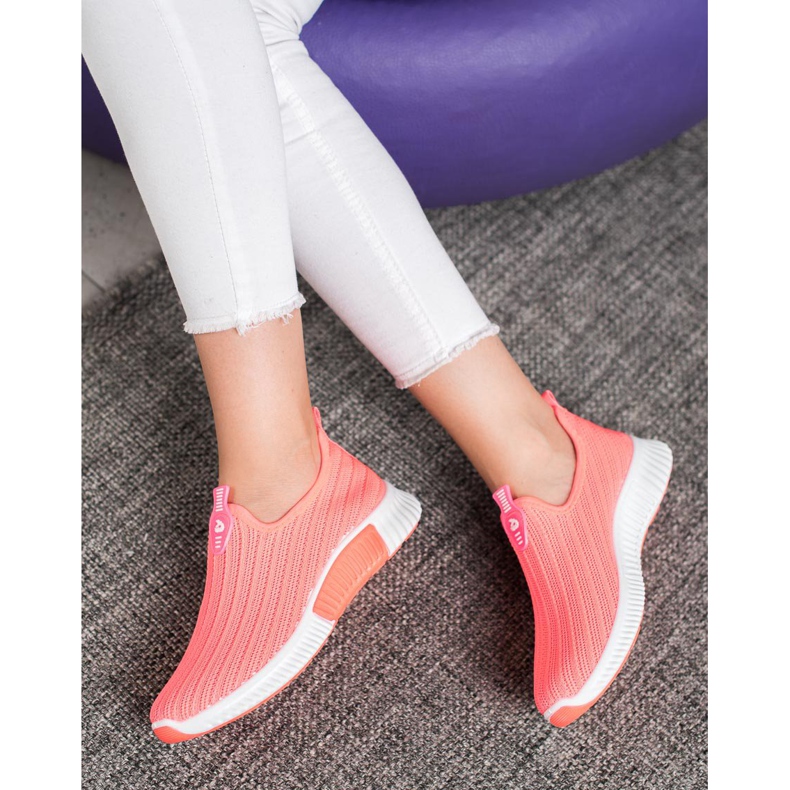 SHELOVET Openwork Sport Shoes pink 1