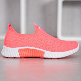 SHELOVET Openwork Sport Shoes pink 2
